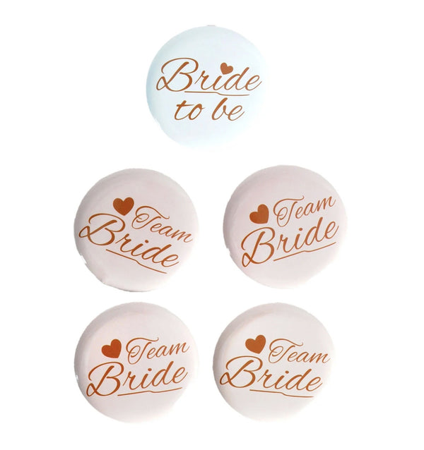 HENS PARTY TEAM BRIDE BADGES